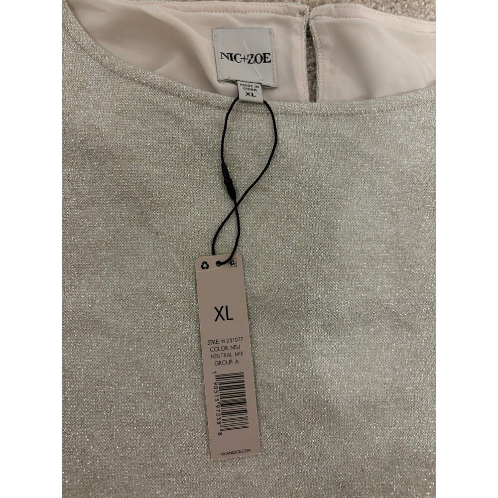 NWT Nic + Zoe Everyday Sparkle Top - XL - Picture 6 of 8